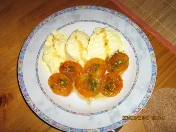 Rezept: Karamellisierte Aprikosen Karamellisierte Aprikosen - Rezept