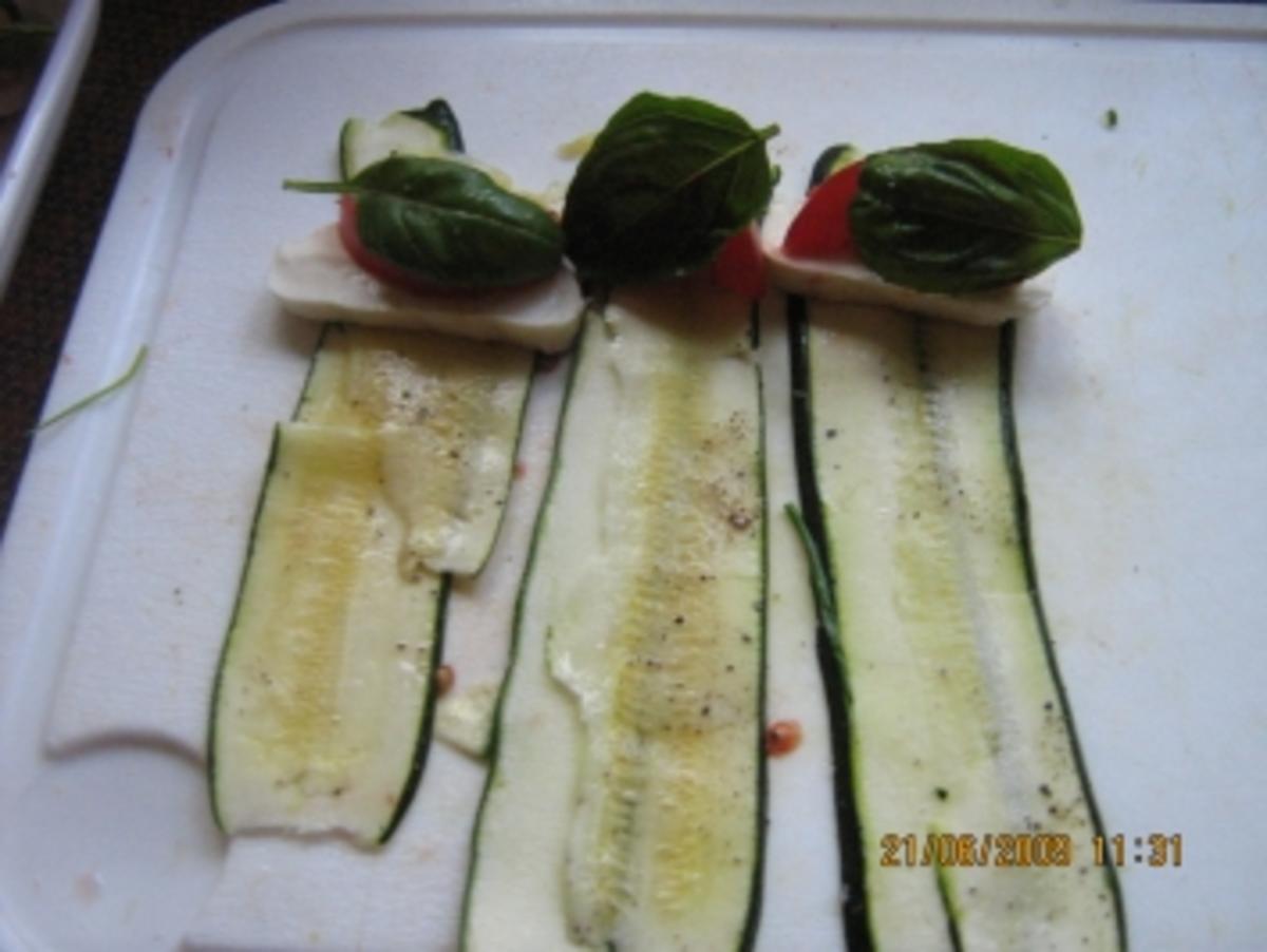 Zucchini-Mozarella-Päckchen - Rezept - Bild Nr. 4