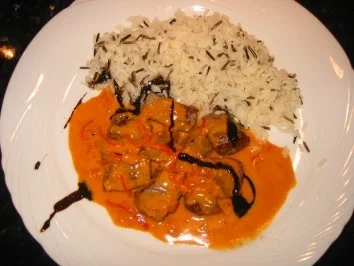 Rinderfiletwürfel an feuriger Whisky-Rahm-Sauce - Rezept - Bild Nr. 6