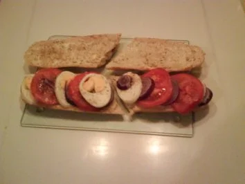 Abendbrot: Ei-Tomate-Baguette - Rezept - Bild Nr. 5