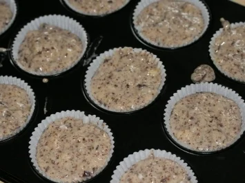 Schoko Bananen Haselnuss Muffin - Rezept - Bild Nr. 5