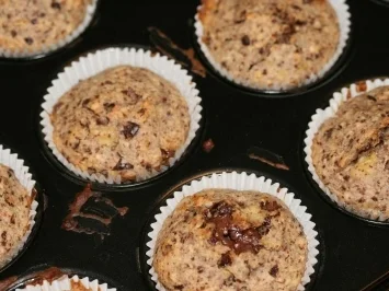 Schoko Bananen Haselnuss Muffin - Rezept - Bild Nr. 6