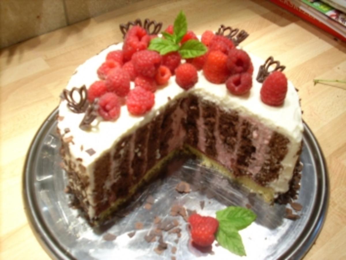 Himbeer-Streifen-Torte - Rezept - Bild Nr. 2
