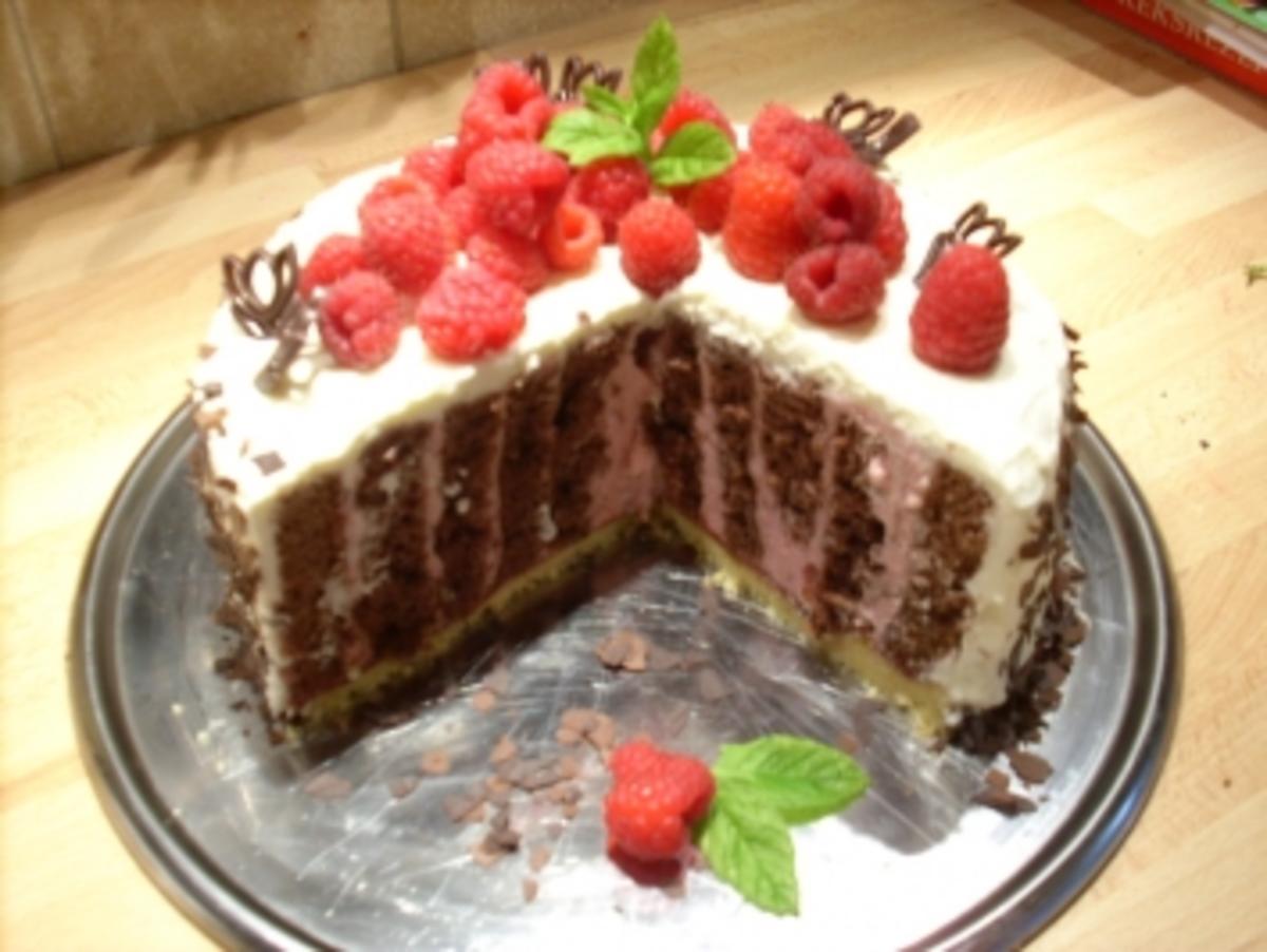 Himbeer-Streifen-Torte - Rezept - Bild Nr. 3
