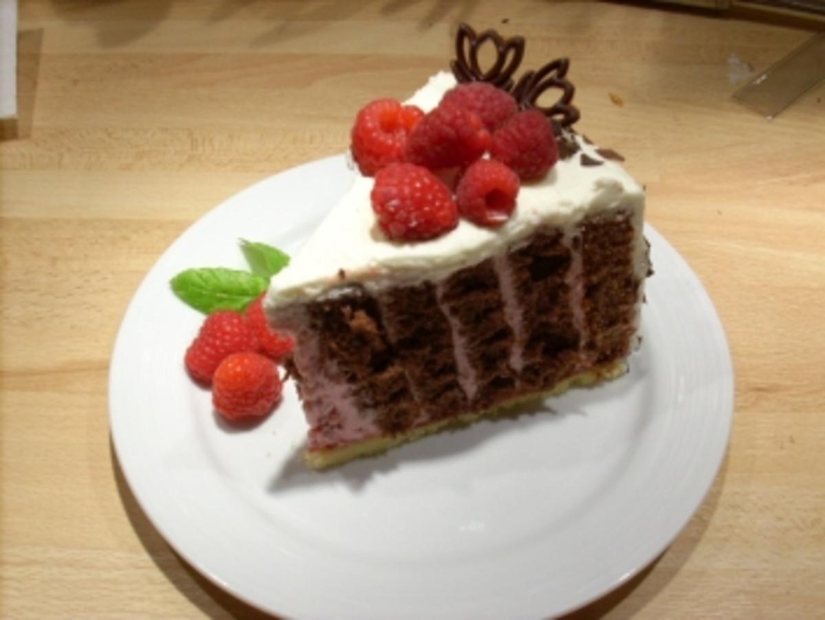 Himbeer-Streifen-Torte - Rezept - Bild Nr. 5