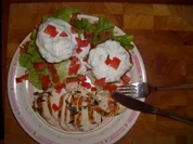 Gefüllte Tomaten zu Hähnchenfilet - Rezept