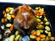 Brathähnchen mit Honig -Bier -Glasur - Rezept