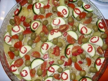 Karoffelpizza bunt belegt - Rezept - Bild Nr. 5