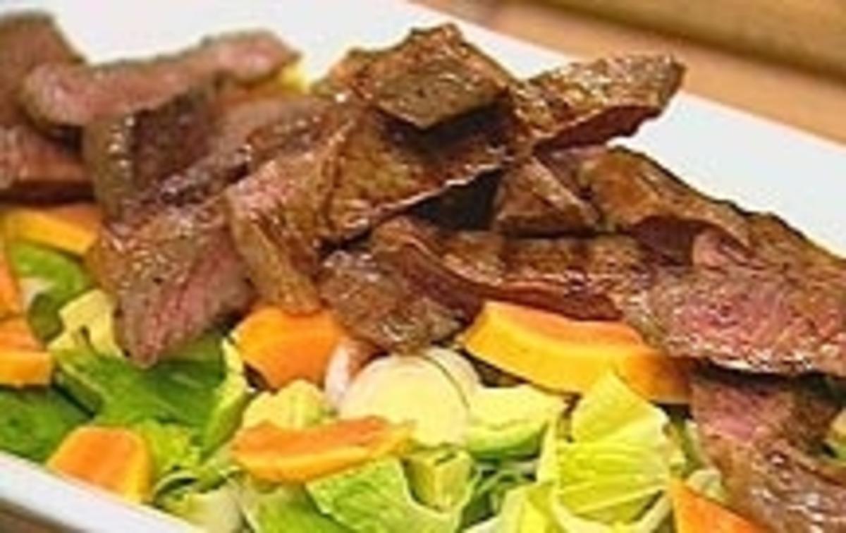 Papaya-Steak-Salat - Rezept mit Bild - kochbar.de