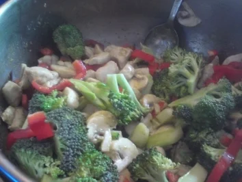 Rezept: Hühnchen mit Grüner Curry Paste Bild Nr. 6 Hühnchen mit Grüner Curry Paste - Rezept - Bild Nr. 6