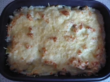 Kohlrabiauflauf mit Käsekruste - Rezept