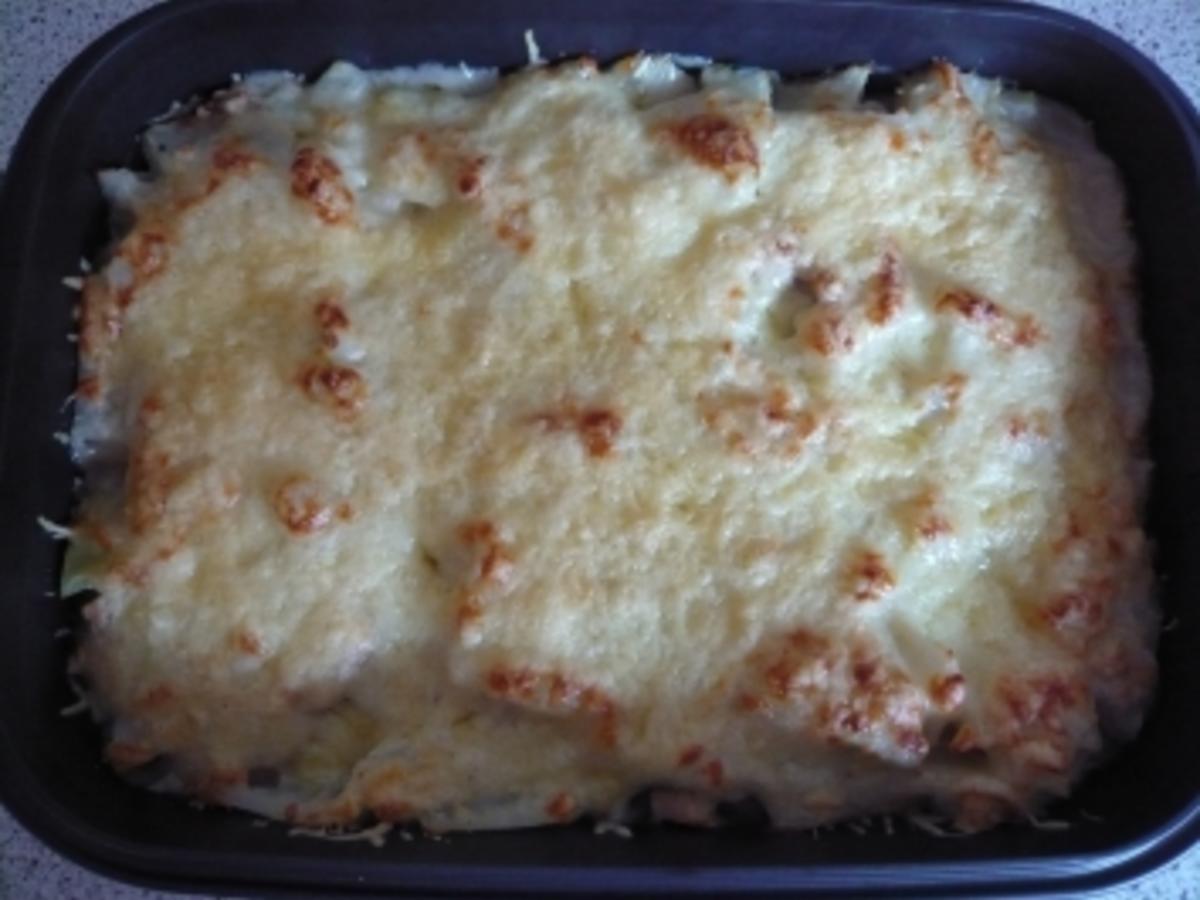Kohlrabiauflauf mit Käsekruste