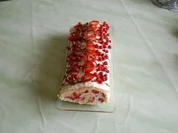 Erdbeer - Buisquit-Rolle - Rezept