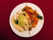 Sole meunière aux Herbes de Provence accompagné de sa Ratatouille Niçoise à la menthe du Rouret (Marlène Charell) - Rezept