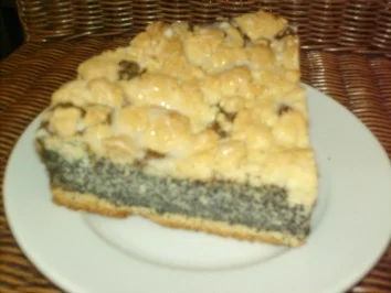 Mohnkuchen mit Streuseln - Rezept