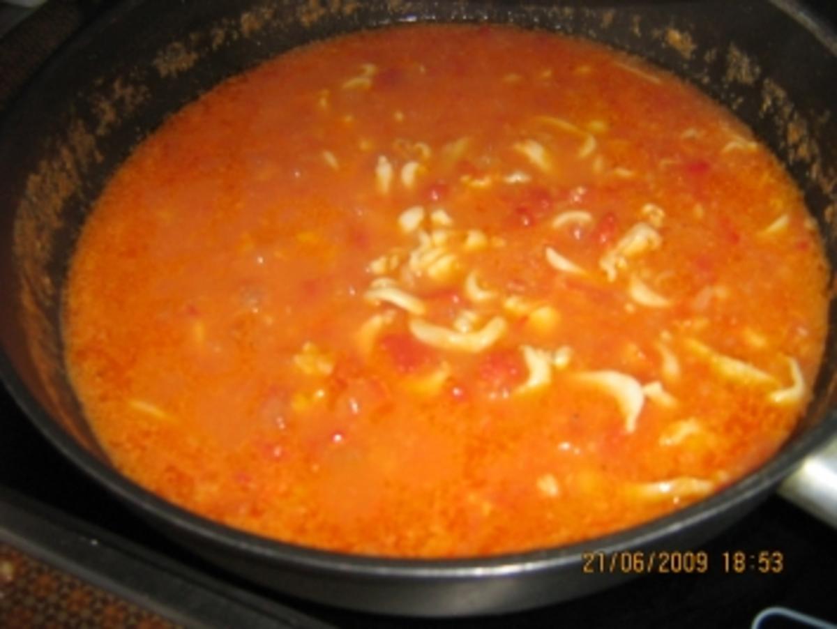 Spaghetti  mit Tomaten-Calamari-Soße - Rezept - Bild Nr. 6