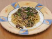 Champignonsoße für Spaghetti - Rezept