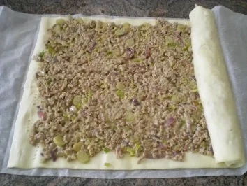 Blätterteig  Schnecken pikant gefüllt - Rezept - Bild Nr. 4