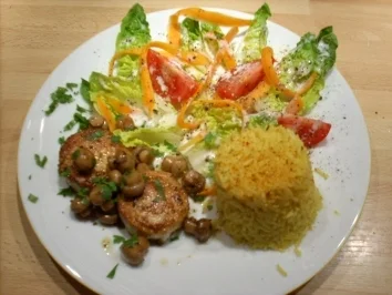 Marinierte Geflügel-Medaillons an Curryreis - Rezept - Bild Nr. 2