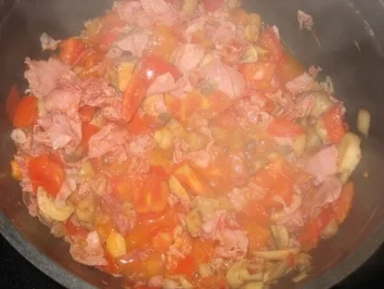 tessiner rigatoni mit schinken und pilzen - Rezept - Bild Nr. 4