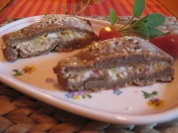 Blätterteig-Bauernbrot-Kuchen  gefüllt - Rezept - Bild Nr. 12