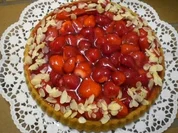 Erdbeerkuchen mit Mandeln - Rezept