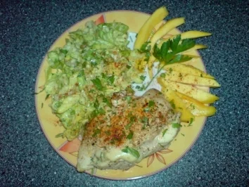 Mango-Mozzarella-Hähnchenbrustfilet - Rezept