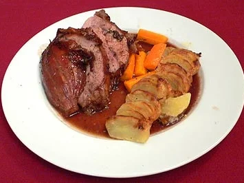 Kalbshaxe mit Kartoffelgratin - Rezept - Bild Nr. 9