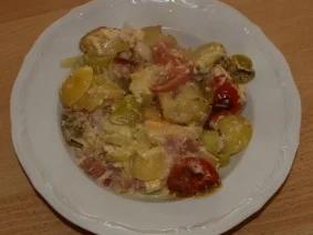 Rezept: Kartoffelauflauf mit gekochtem Schinken Bild Nr. 4 Kartoffelauflauf mit gekochtem Schinken - Rezept - Bild Nr. 4