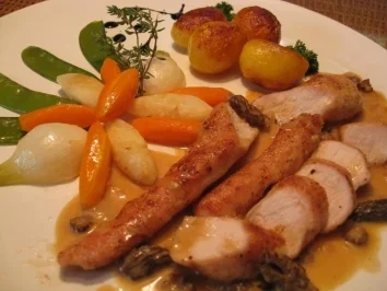 Kaninchenrückenfilet an Morchelsauce - Rezept - Bild Nr. 6