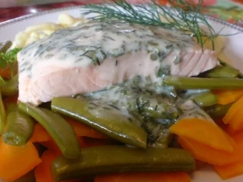 Lachsfilet in Kräuter-Wein-Sauce - Rezept - Bild Nr. 12