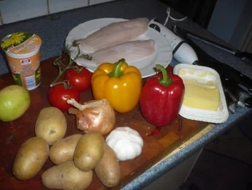 Rezept: Gebratener Pangasius mit Zitronen - Stampfkartoffeln und Paprikaschaumsauce Bild Nr. 2 Gebratener Pangasius mit Zitronen - Stampfkartoffeln und Paprikaschaumsauce - Rezept - Bild Nr. 2