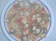 Rezept: Venusmuscheln mit Spaghetti Venusmuscheln mit Spaghetti - Rezept