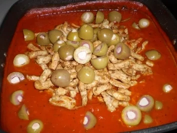 Geschnetzeltes in Tomatensoße - Rezept