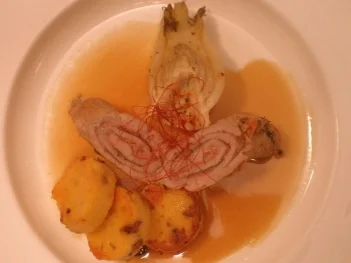 Kalbsinvoltini mit Polentasteinpilztalern und Fenchel - Rezept