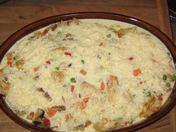 Reis-Auflauf mit Hähnchen - Rezept - Bild Nr. 7