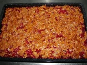 Johannisbeerkuchen mit Mandelkrokant - Rezept