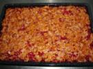 Johannisbeerkuchen mit Mandelkrokant - Rezept