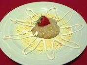 Chardonnay-Rhabarber-Hügel inmitten von Zimtschnee - Rezept