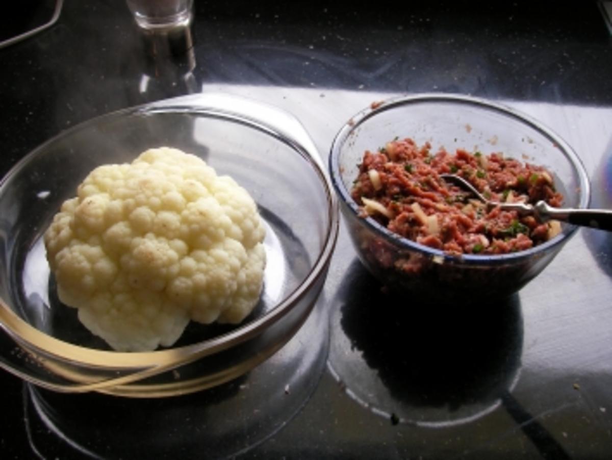 Farcierter Blumenkohl - Rezept