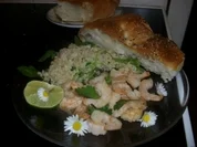 Rezept: Limettenscampis mit Perlgraupenrisotto Limettenscampis mit Perlgraupenrisotto - Rezept