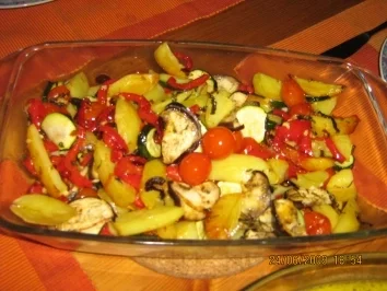 Kartoffel-Gemüse vom Blech - Rezept