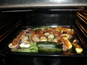 Orientalisches Gemüse aus dem Backofen - Rezept
