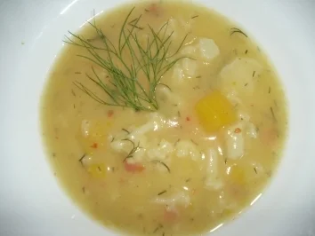 Feines Blumenkohl-Paprika-Cremesüppchen - Rezept