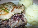 Rezept: Kräuterkarbonade zu gebratenem Radicchio und Kartoffelstampf Kräuterkarbonade zu gebratenem Radicchio und Kartoffelstampf - Rezept