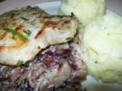 Kräuterkarbonade zu gebratenem Radicchio und Kartoffelstampf - Rezept