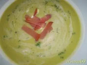 Erbsen - Cremesuppe mit Lachsschinken - Rezept
