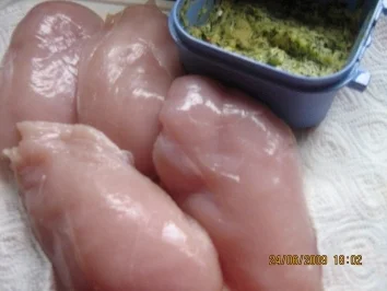 Kräuter - Hähnchenbrust mit Weißweinsößle - Rezept - Bild Nr. 2