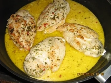 Kräuter - Hähnchenbrust mit Weißweinsößle - Rezept - Bild Nr. 6