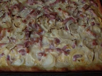 Zwiebelkuchen auf dem Blech - Rezept - Bild Nr. 6